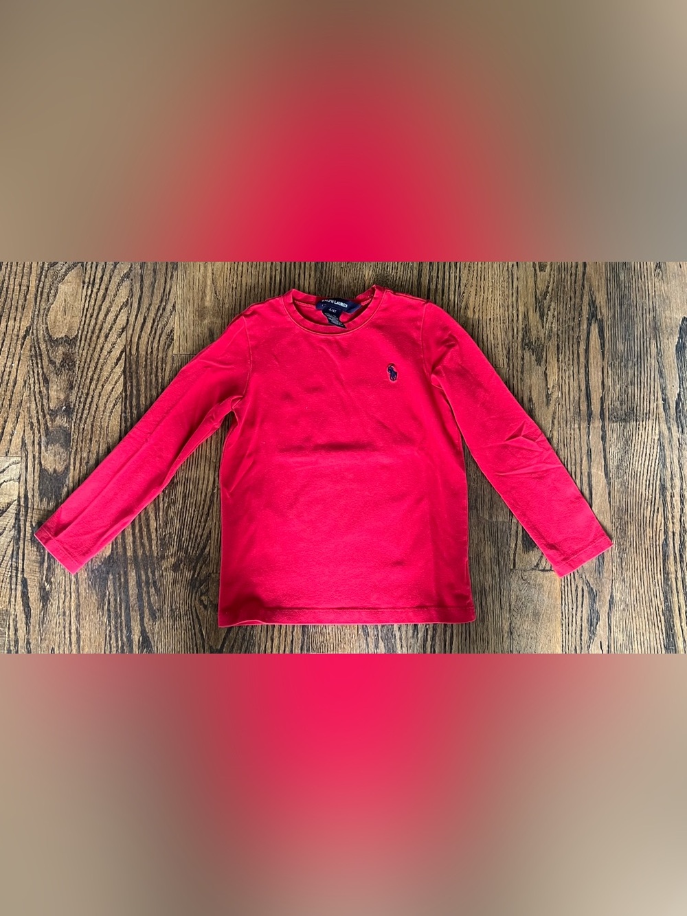 Ralph Lauren Kids Red Long-Sleeve Polo Tee
